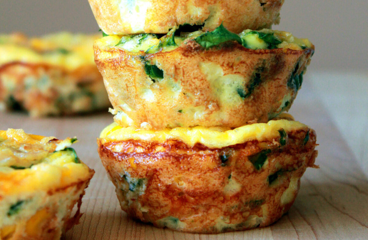 Pumpkin ricotta and spinach frittatinis - Fuel to Go & Play®